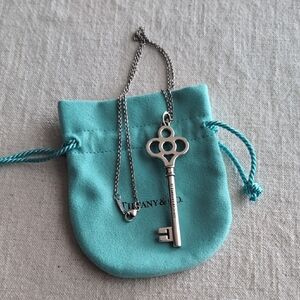 Tiffany & Co. Silver Key Necklace